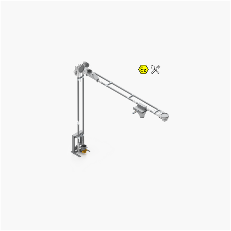 Aeromechanischen Förderer