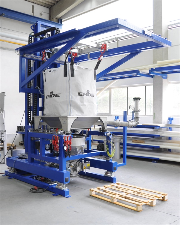 Staubarme Big-Bag Entleerer